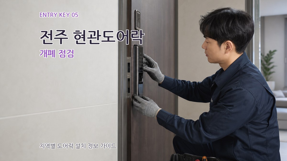 전주 현관도어락 개폐 점검