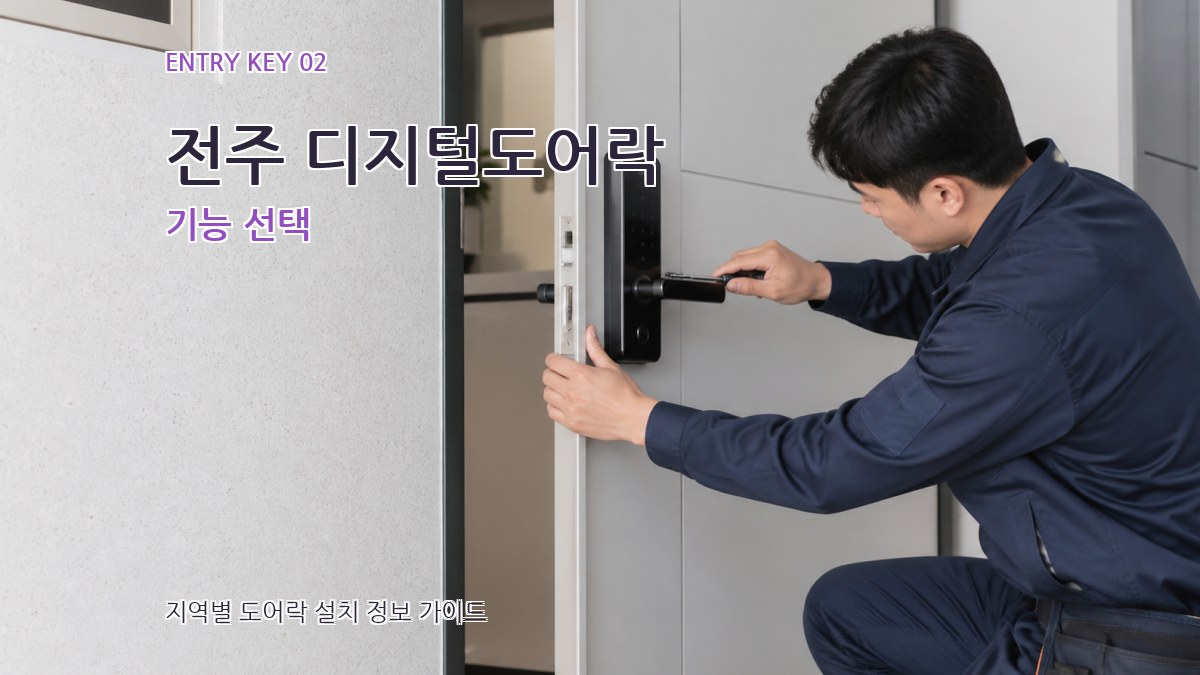 전주 디지털도어락 기능 선택