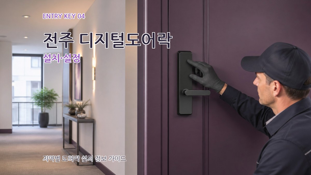 전주 디지털도어락 설치·설정