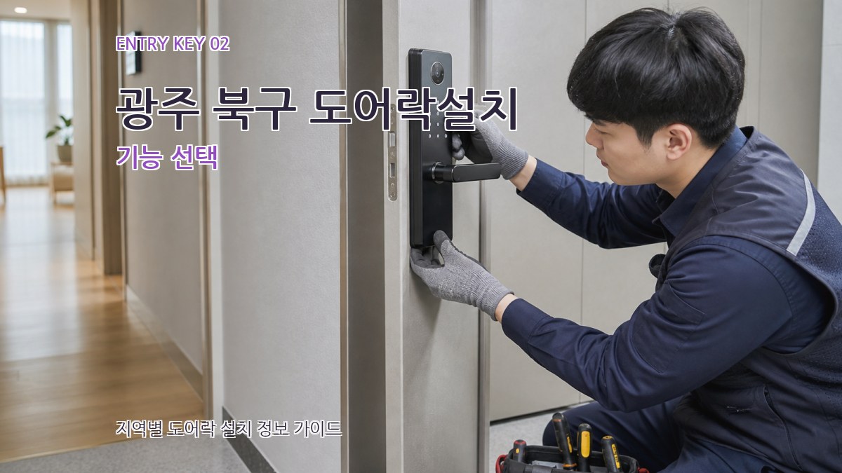 광주 북구 도어락설치 기능 선택