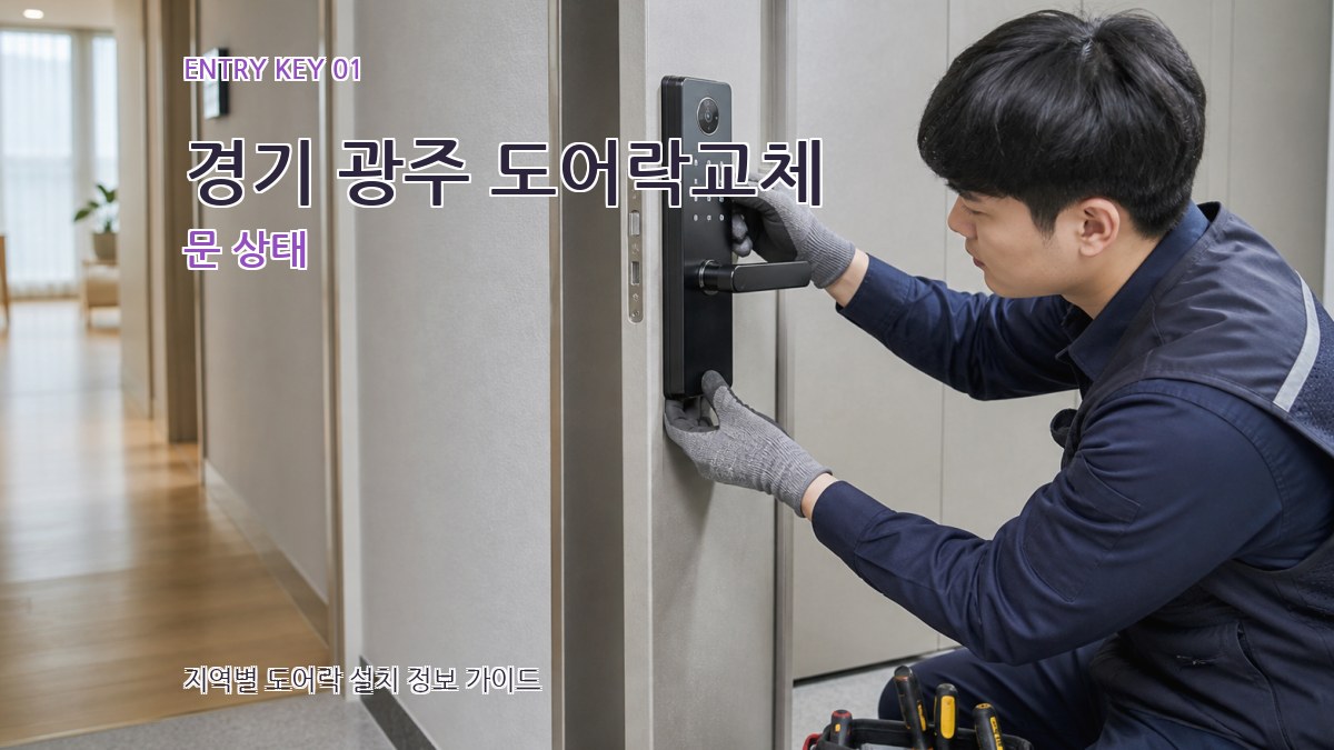 경기 광주 도어락교체 문 상태