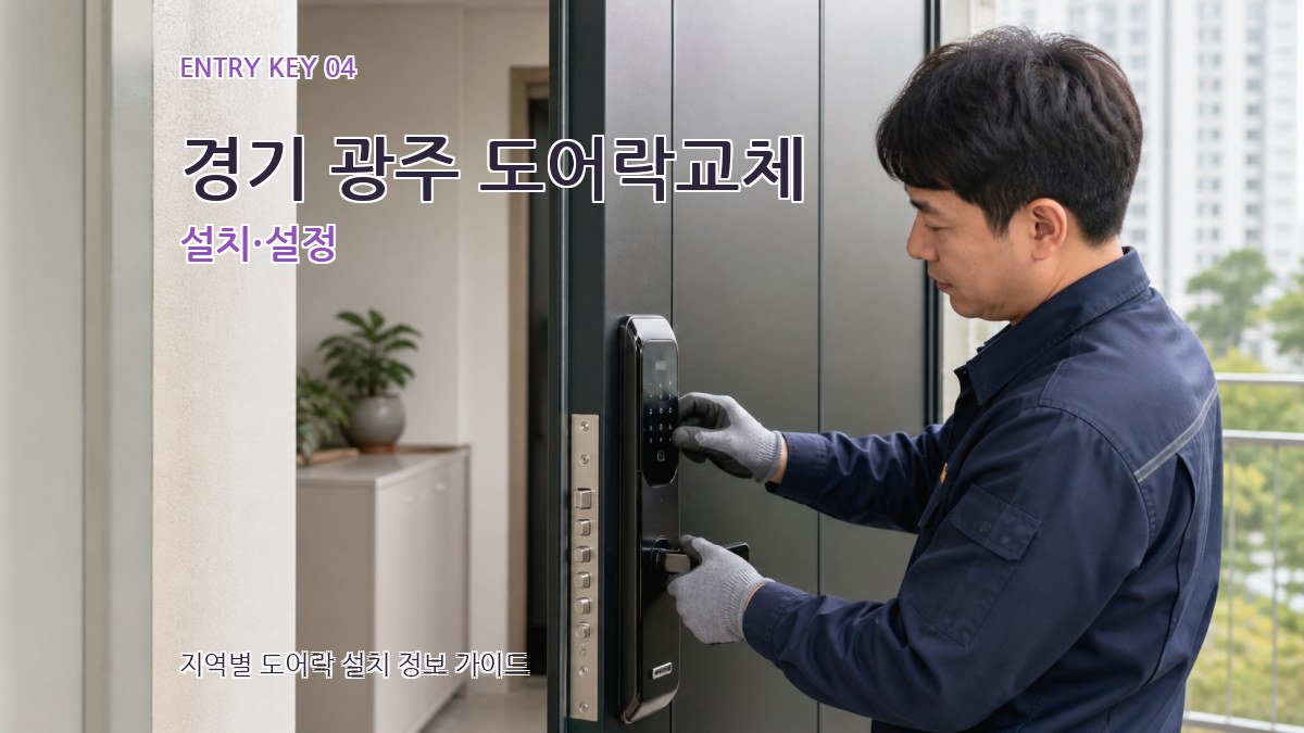경기 광주 도어락교체 설치·설정