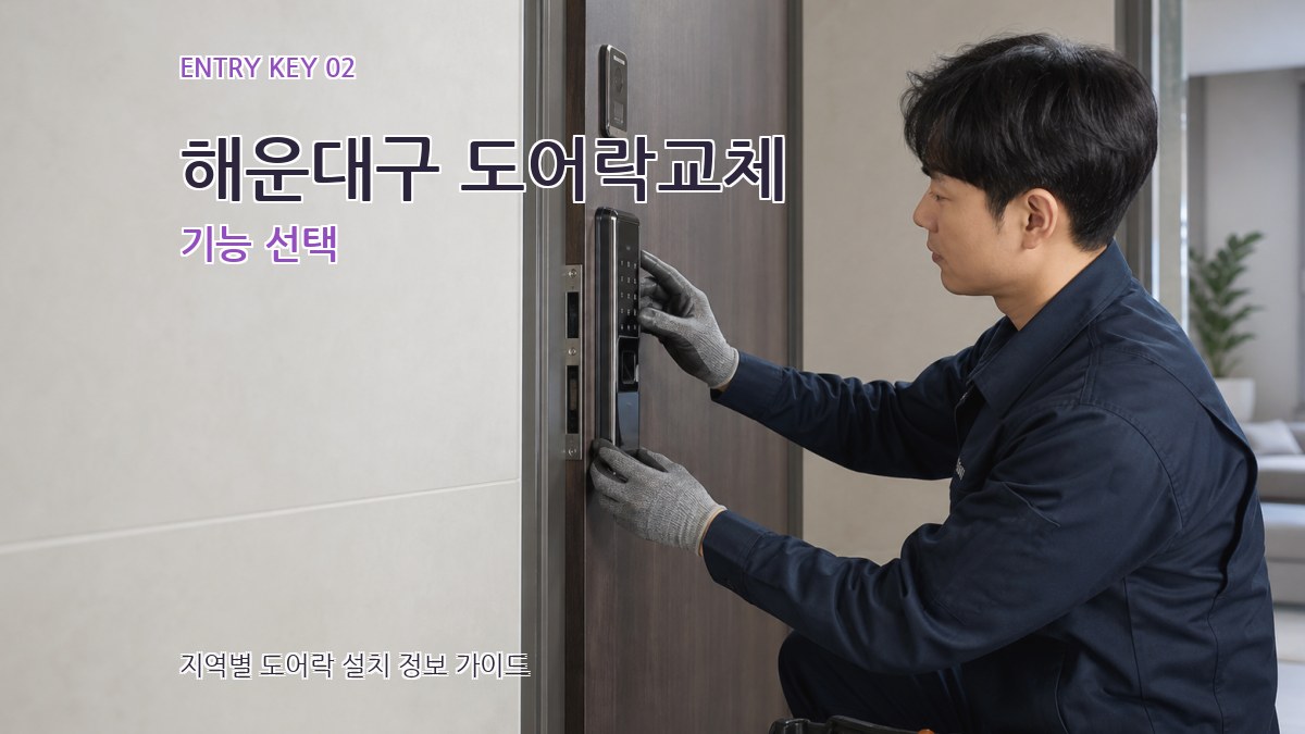 해운대구 도어락교체 기능 선택