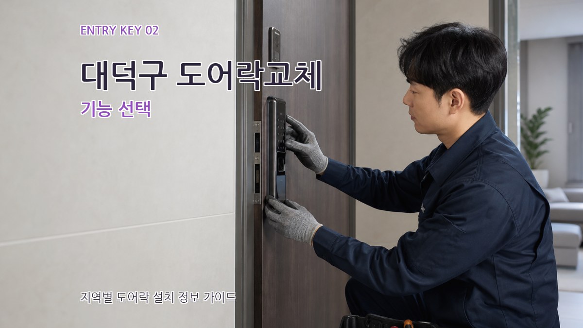대덕구 도어락교체 기능 선택