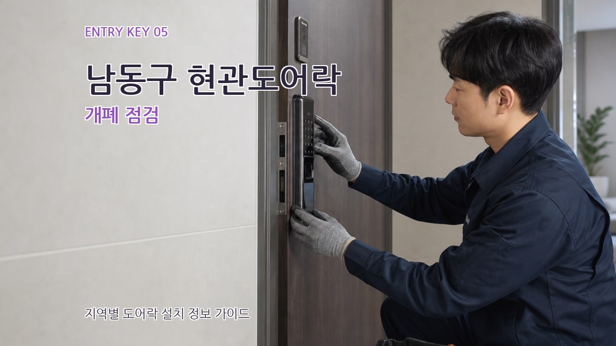 남동구 현관도어락 개폐 점검