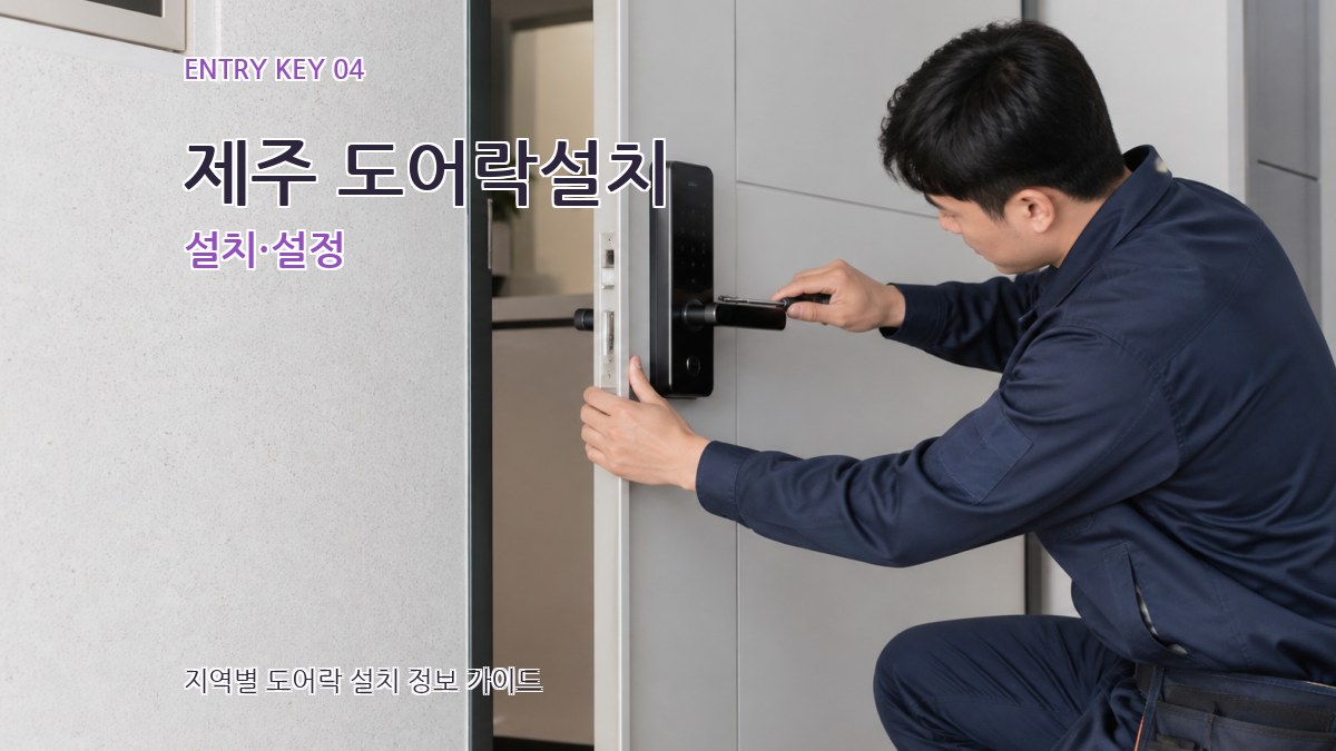 제주 도어락설치 설치·설정