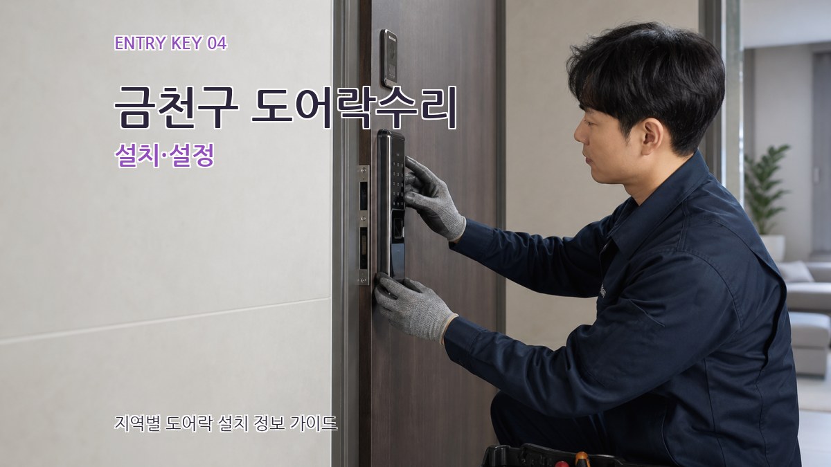 금천구 도어락수리 설치·설정