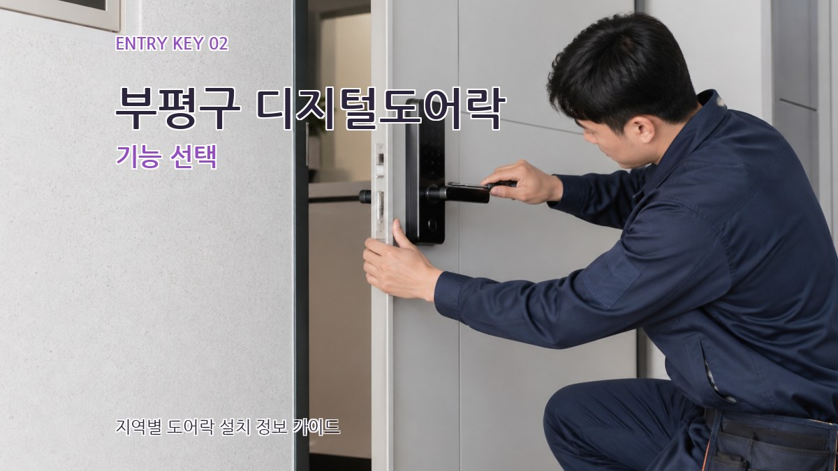 부평구 디지털도어락 기능 선택