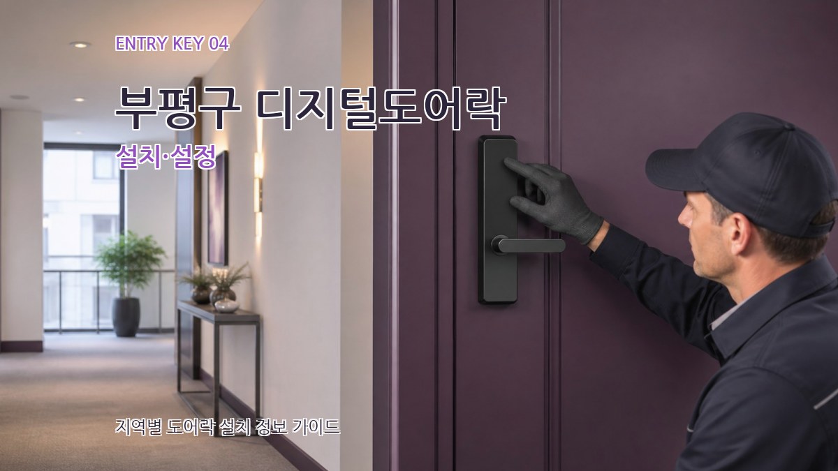 부평구 디지털도어락 설치·설정