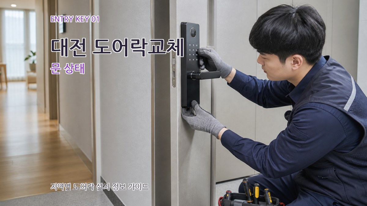 대전 도어락교체 문 상태
