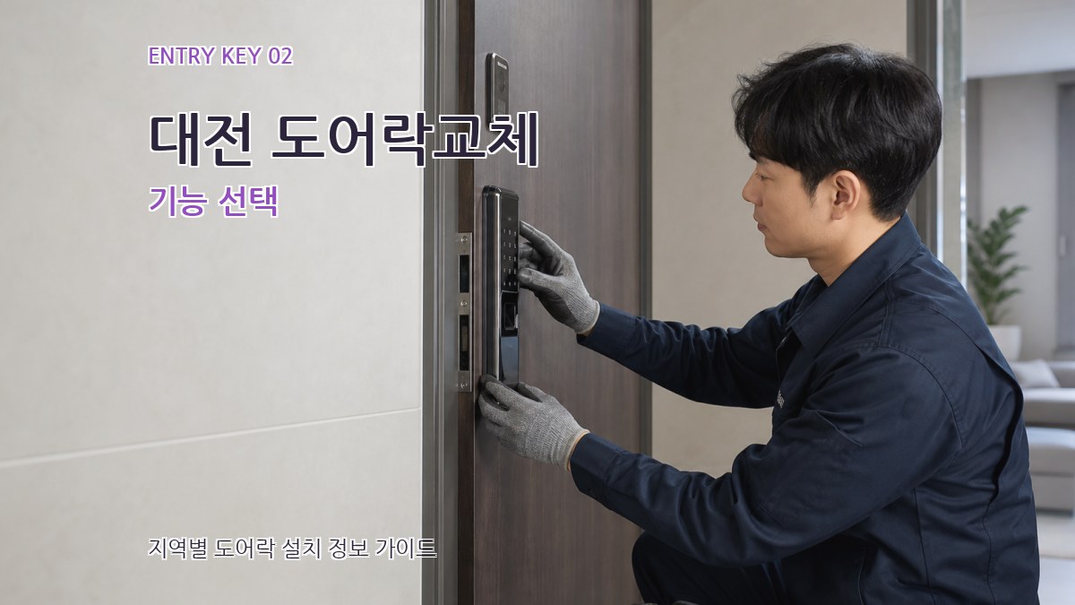 대전 도어락교체 기능 선택