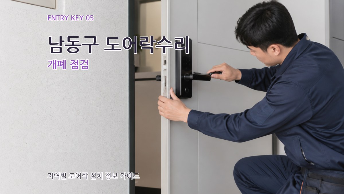 남동구 도어락수리 개폐 점검