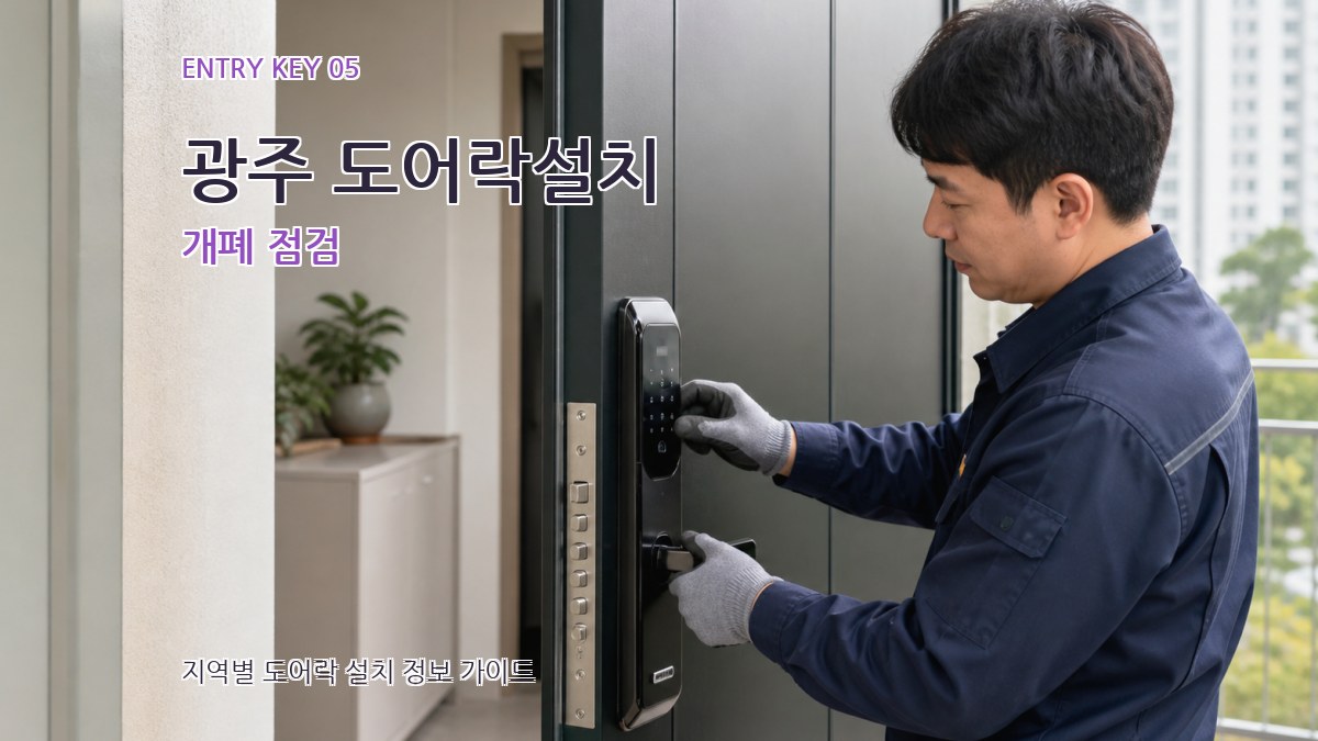 광주 도어락설치 개폐 점검
