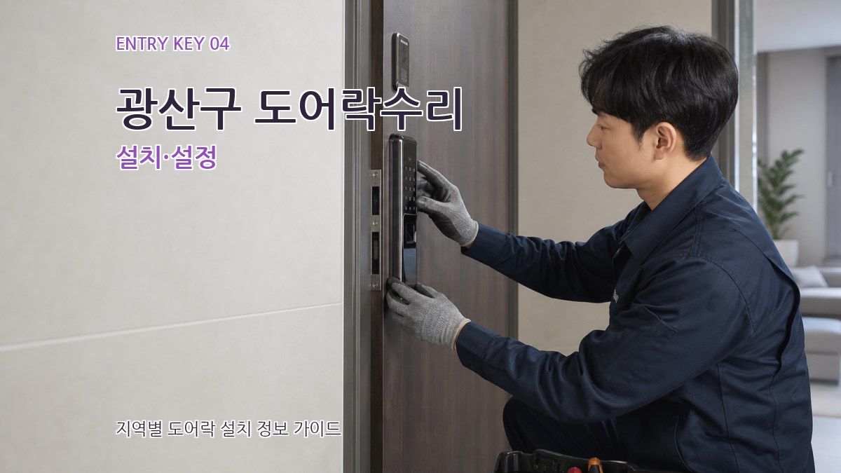 광산구 도어락수리 설치·설정