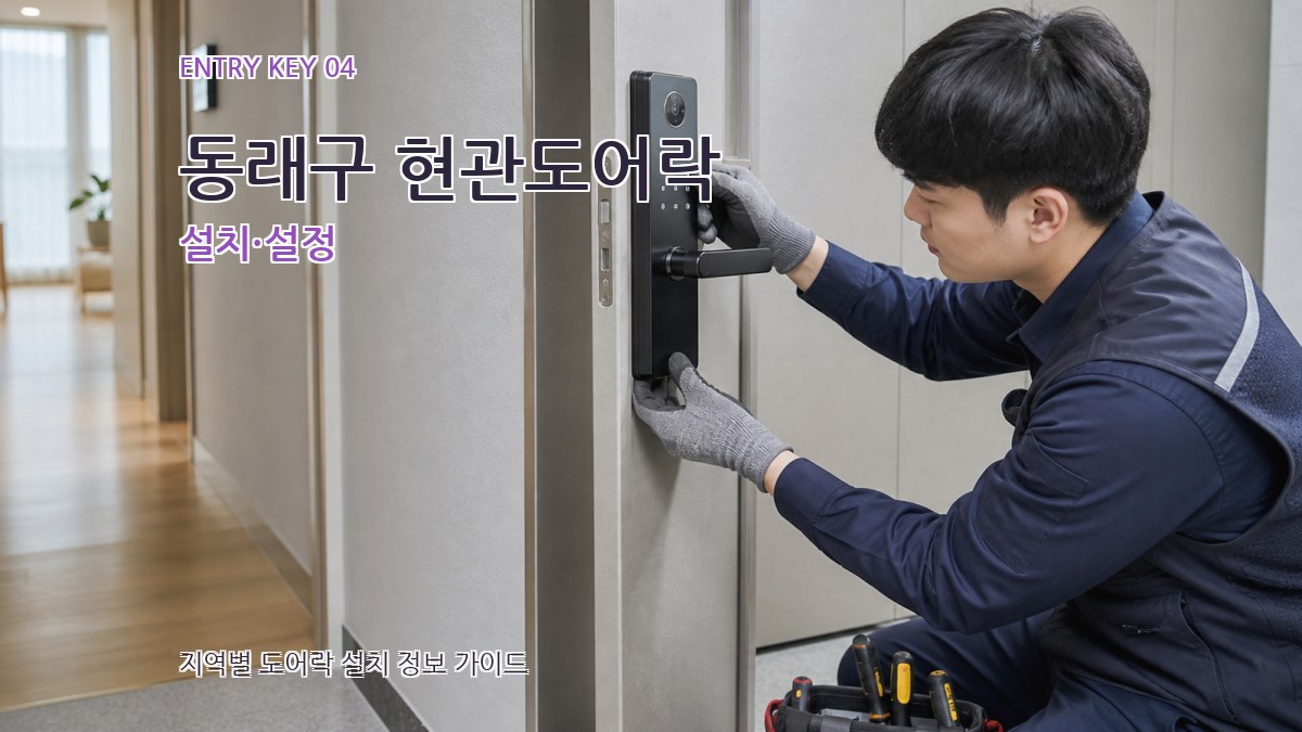동래구 현관도어락 설치·설정