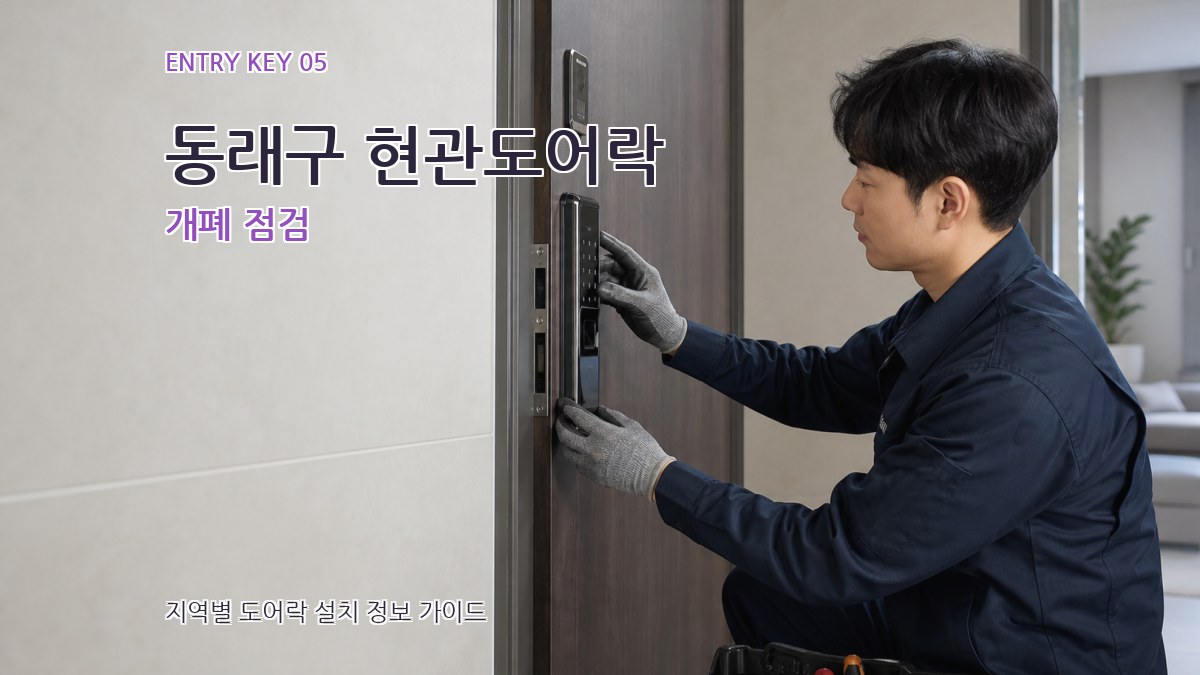 동래구 현관도어락 개폐 점검