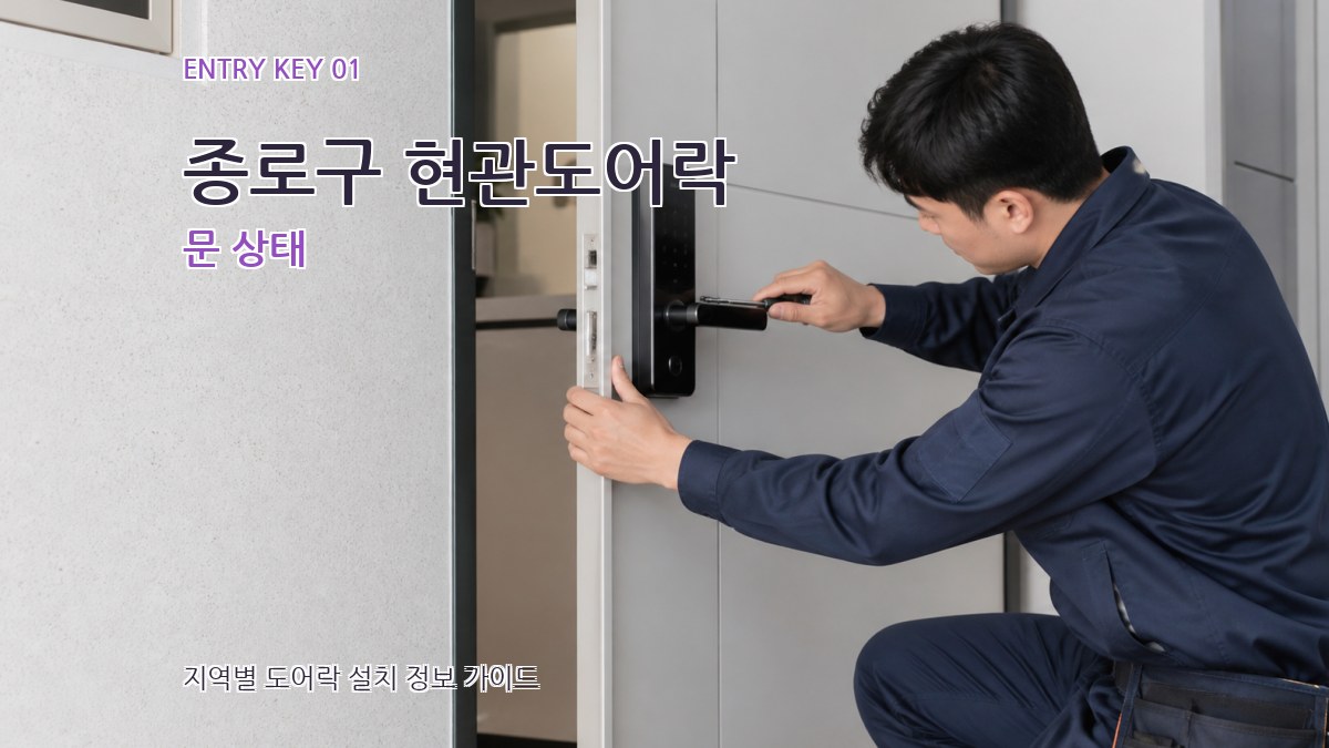 종로구 현관도어락