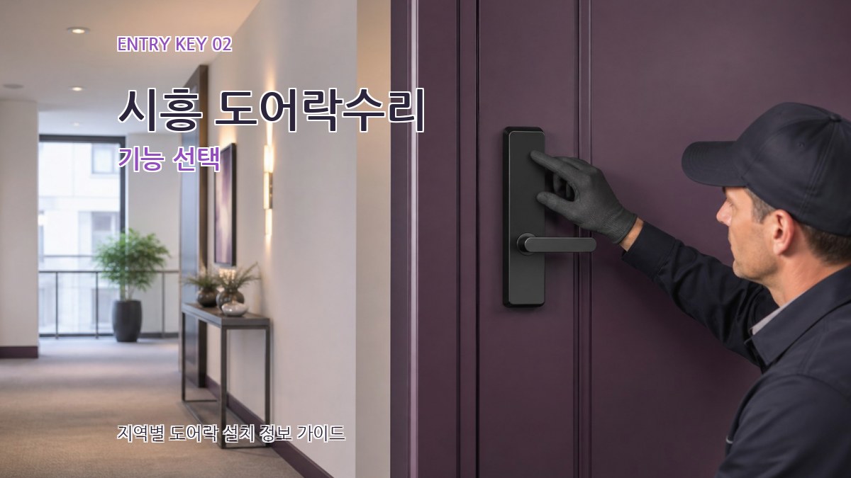 시흥 도어락수리 기능 선택