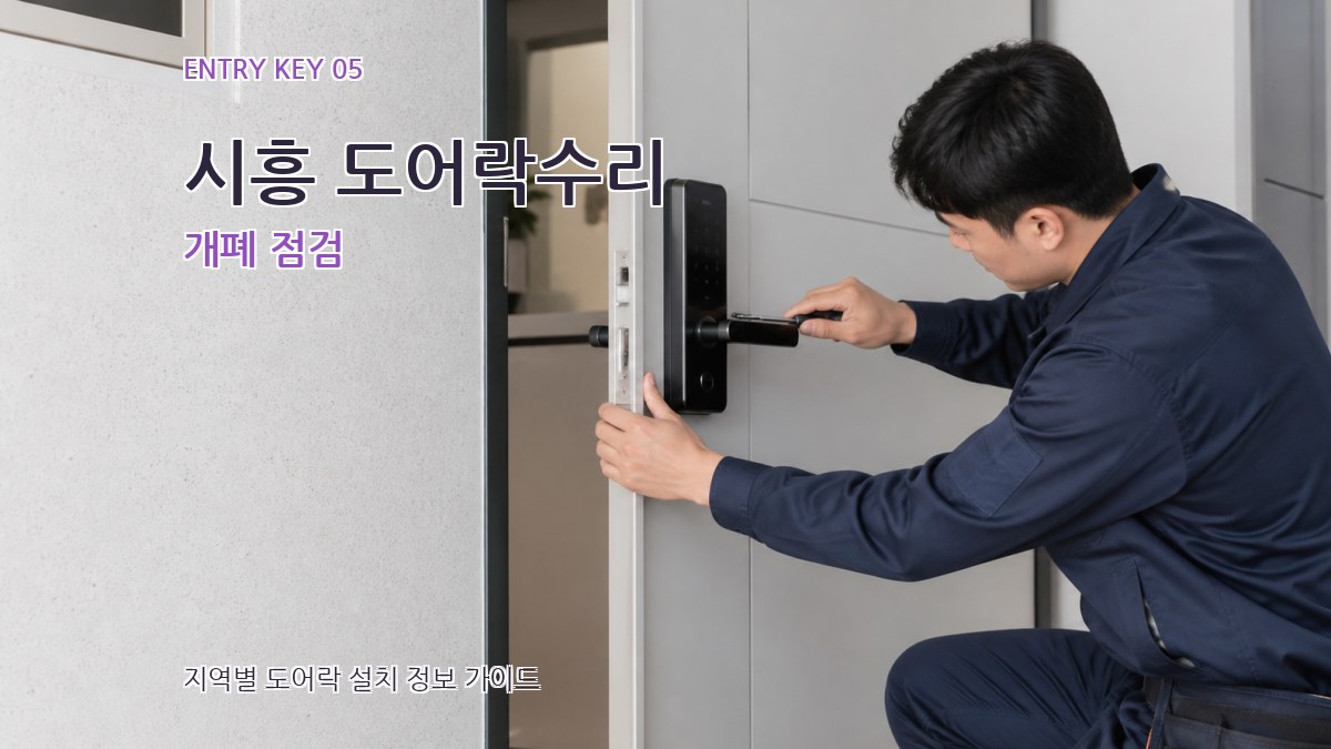 시흥 도어락수리 개폐 점검