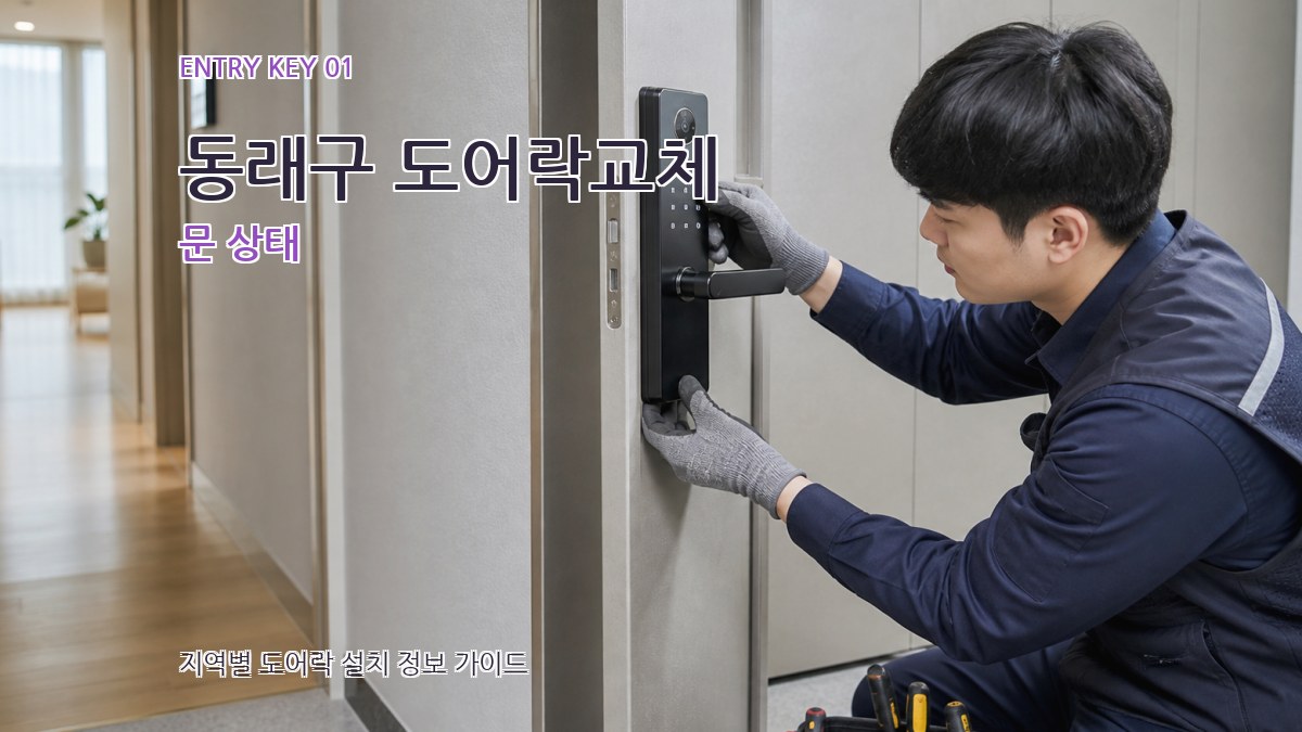 동래구 도어락교체 문 상태