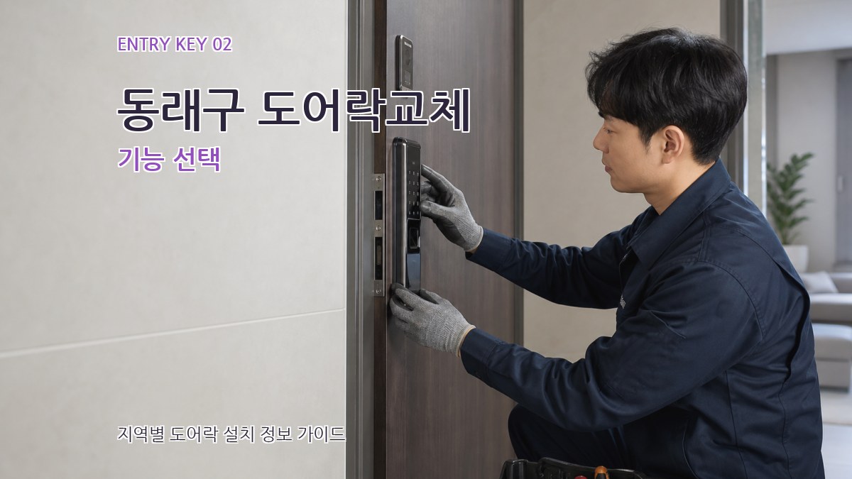 동래구 도어락교체 기능 선택