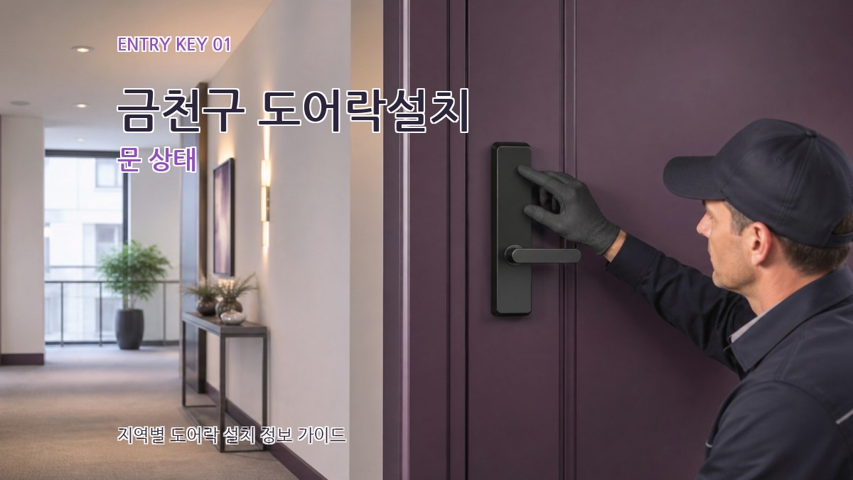 금천구 도어락설치