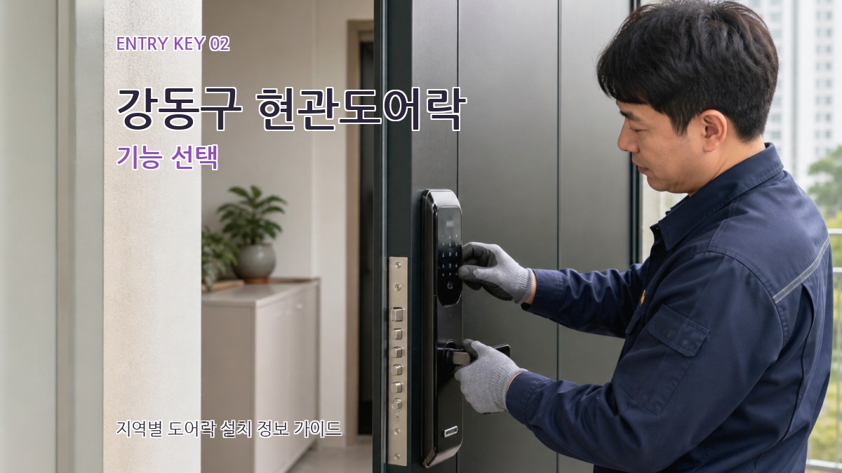 강동구 현관도어락 기능 선택