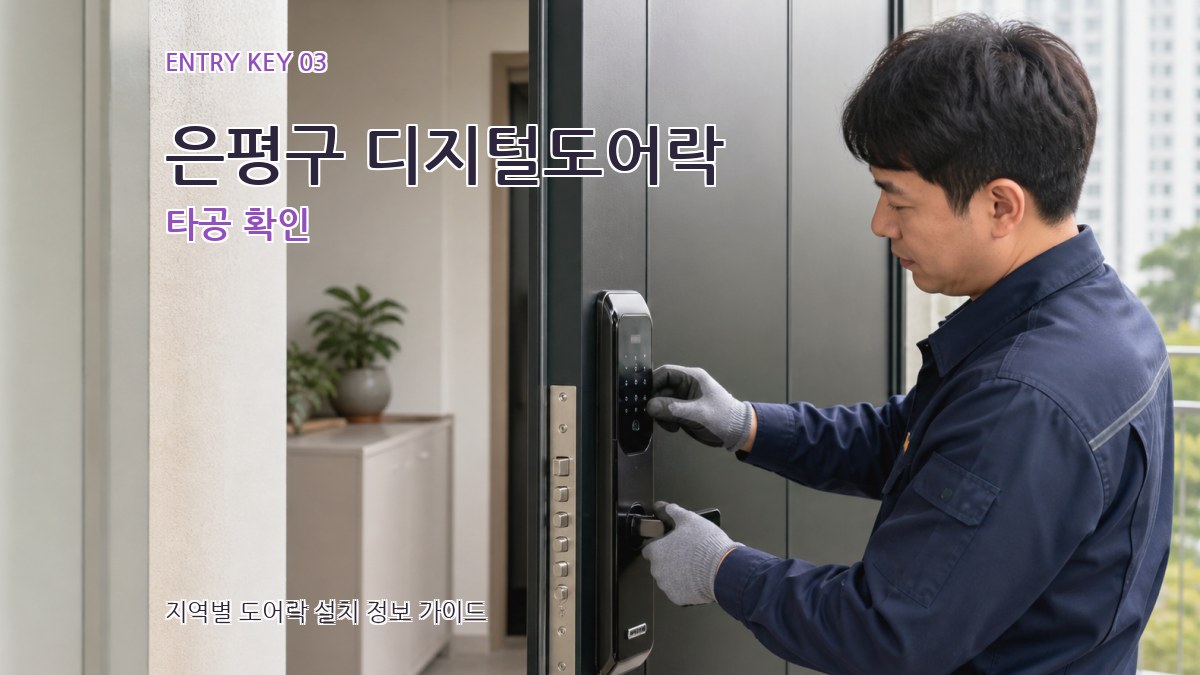 은평구 디지털도어락 타공 확인