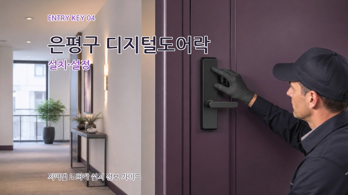은평구 디지털도어락 설치·설정