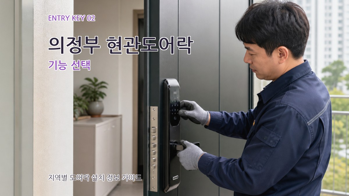 의정부 현관도어락 기능 선택