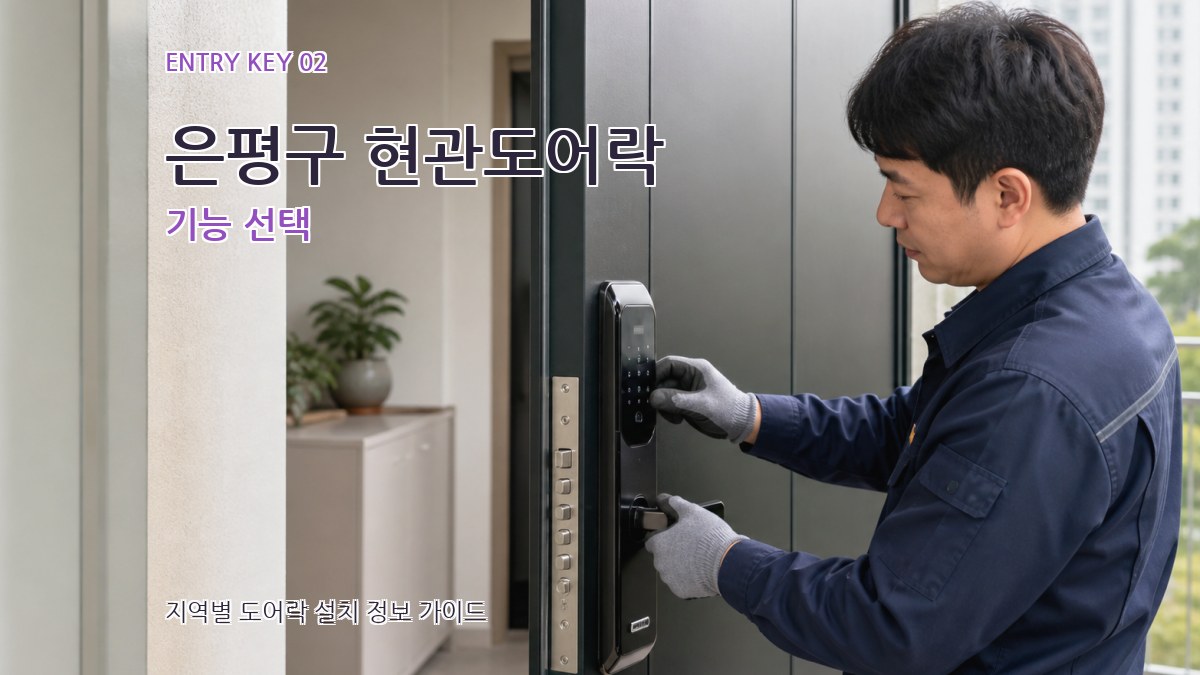 은평구 현관도어락 기능 선택