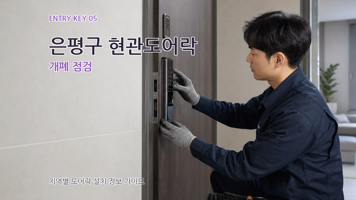 은평구 현관도어락 개폐 점검