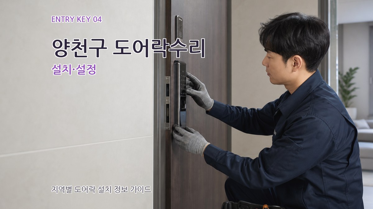 양천구 도어락수리 설치·설정