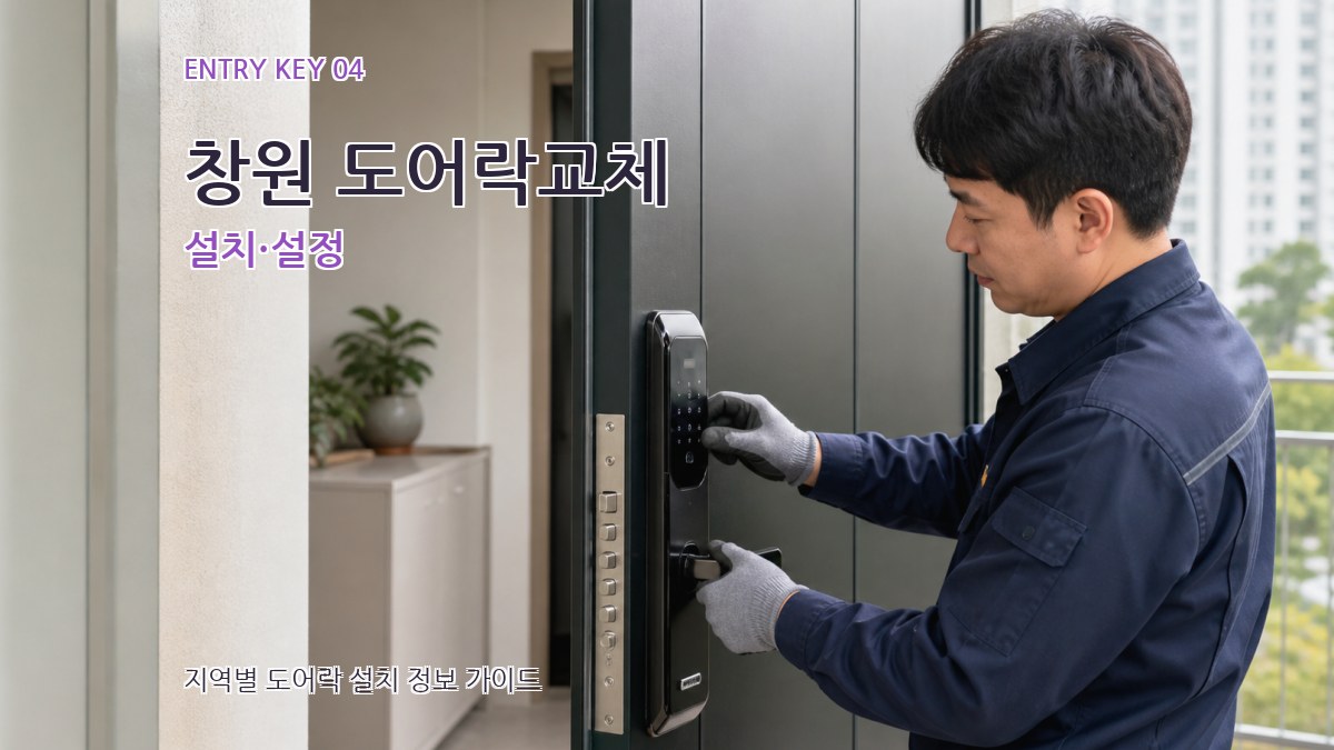 창원 도어락교체 설치·설정