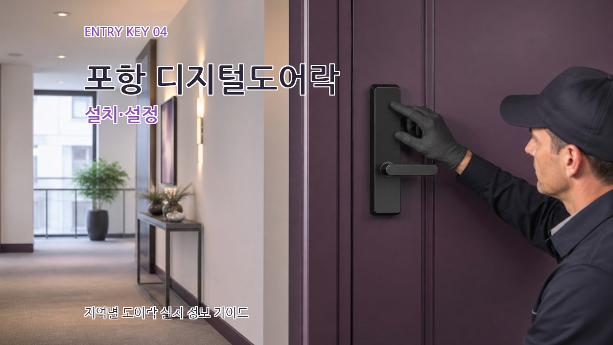 포항 디지털도어락 설치·설정