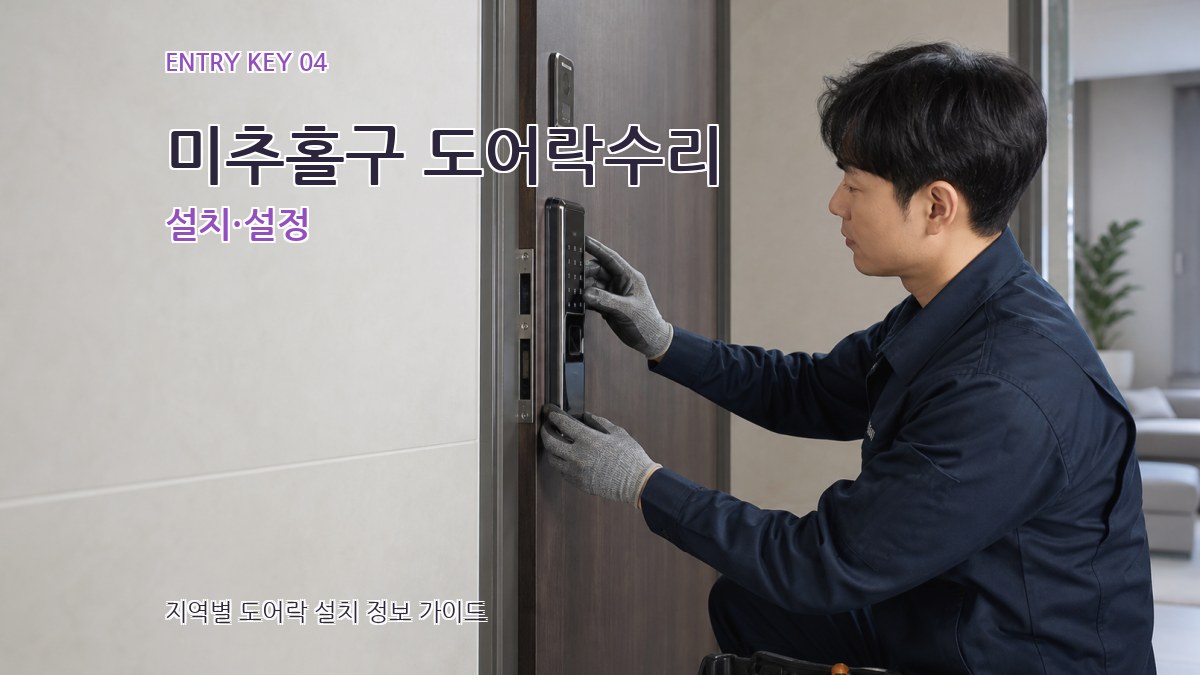 미추홀구 도어락수리 설치·설정