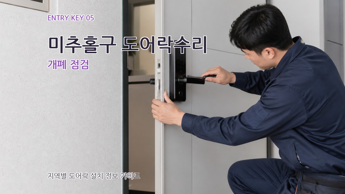 미추홀구 도어락수리 개폐 점검