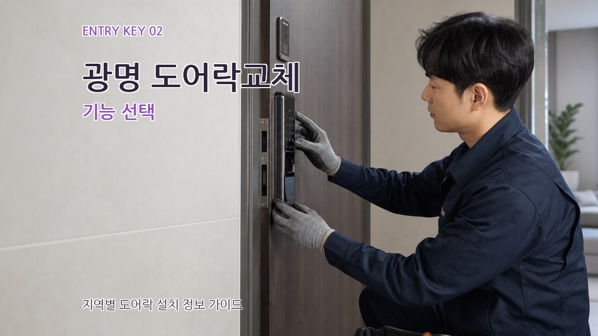 광명 도어락교체 기능 선택