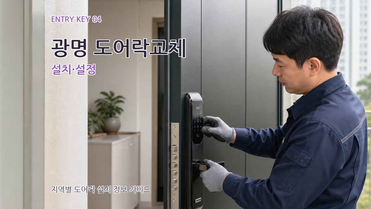 광명 도어락교체 설치·설정