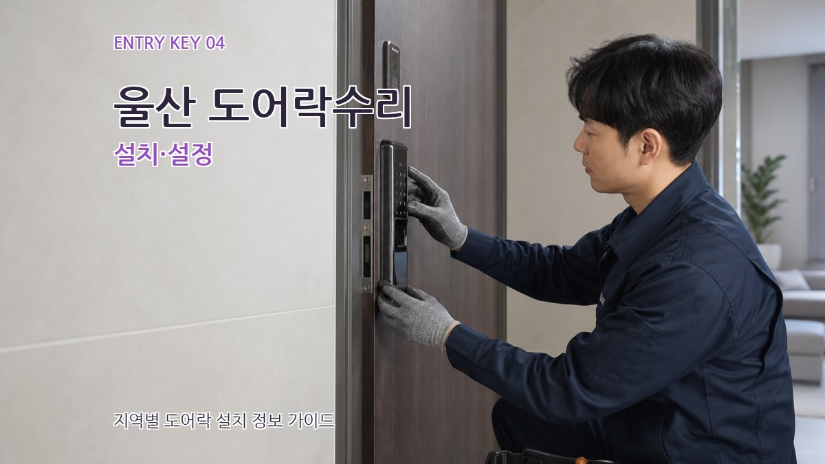 울산 도어락수리 설치·설정