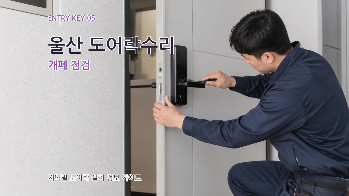 울산 도어락수리 개폐 점검