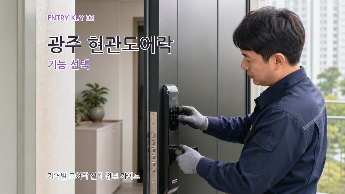 광주 현관도어락 기능 선택