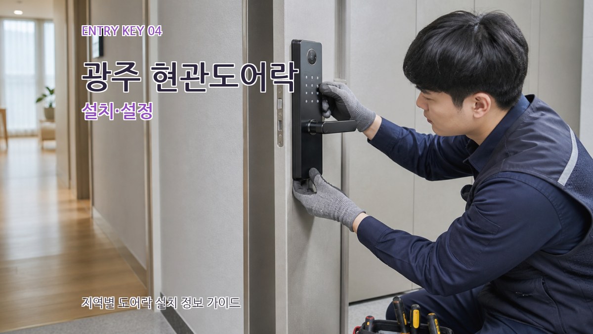 광주 현관도어락 설치·설정