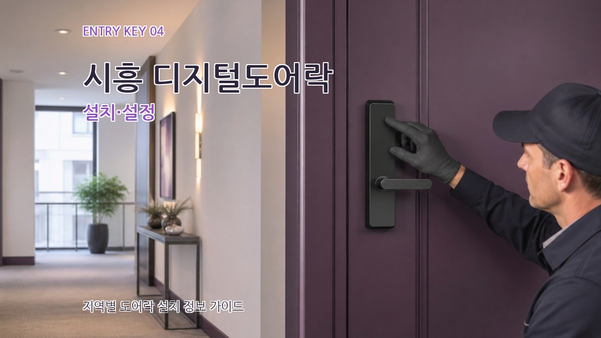시흥 디지털도어락 설치·설정