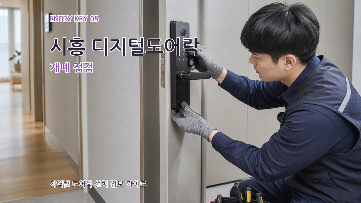 시흥 디지털도어락 개폐 점검