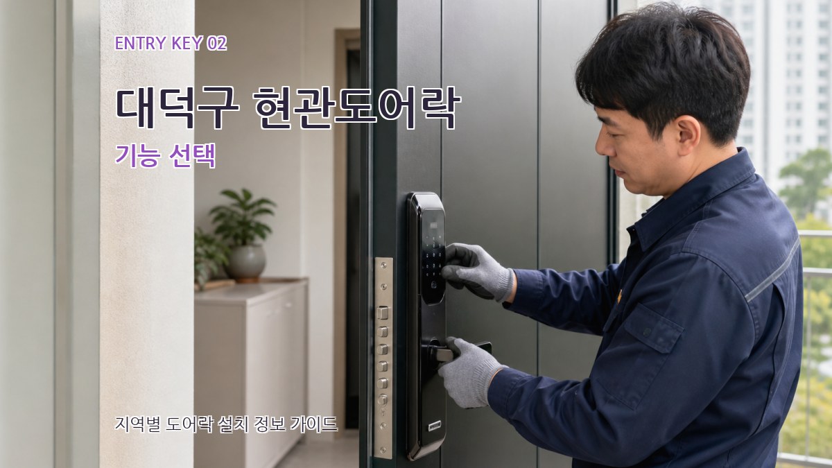 대덕구 현관도어락 기능 선택