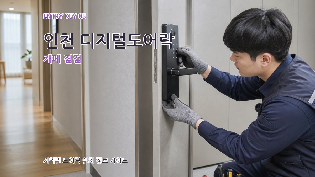 인천 디지털도어락 개폐 점검