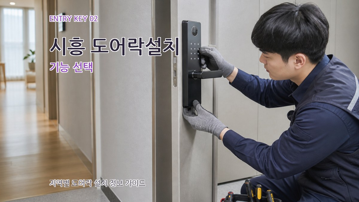 시흥 도어락설치 기능 선택