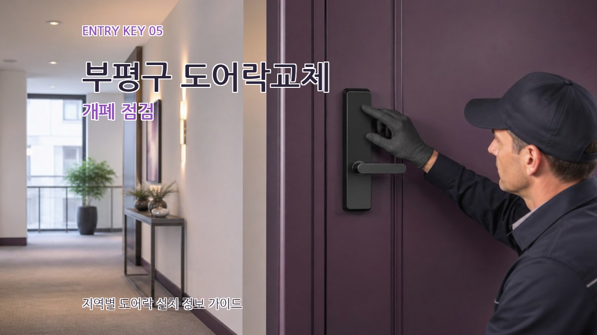 부평구 도어락교체 개폐 점검