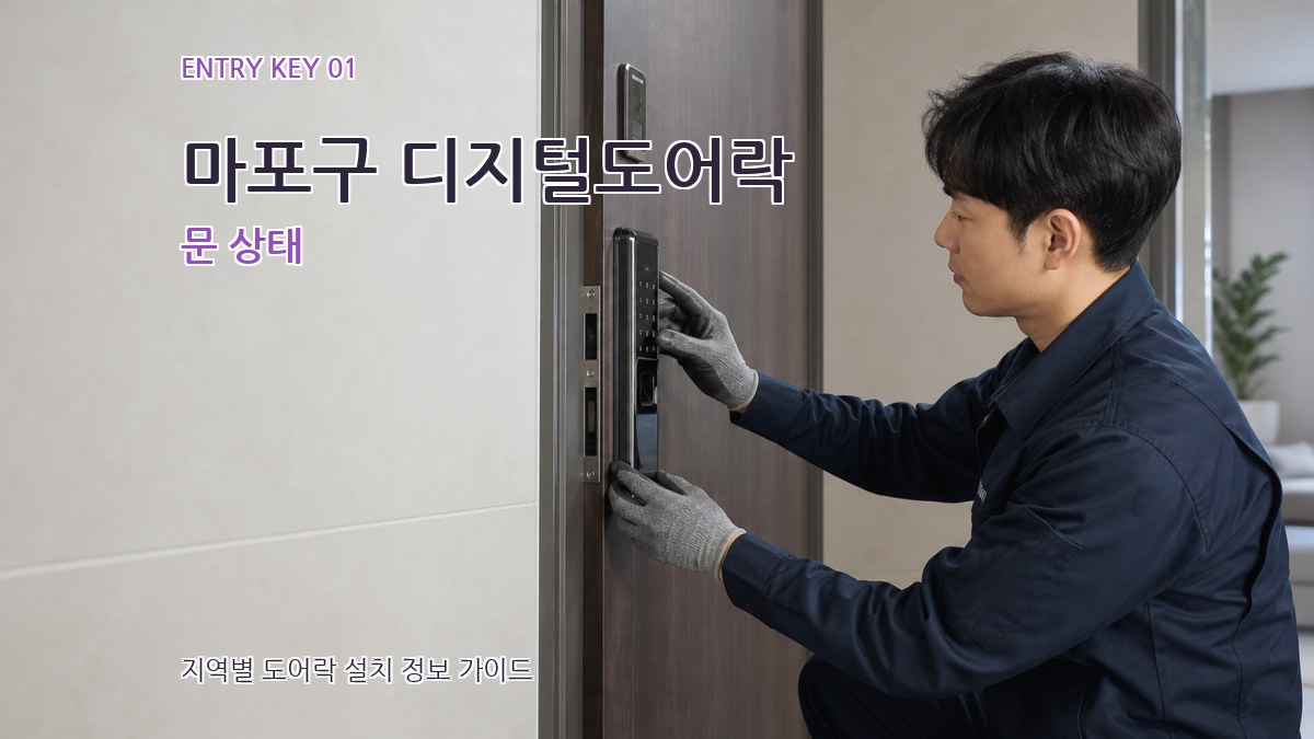 마포구 디지털도어락